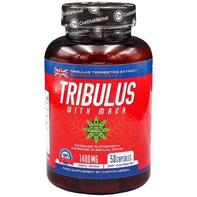 Cvetita Herbal Tribulus With Maca 1400 mg 50 капсули, 25 Дози