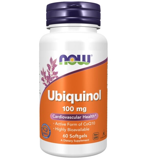 NOW Foods Ubiquinol 100 mg 60 Гел капсули, 60 Дози