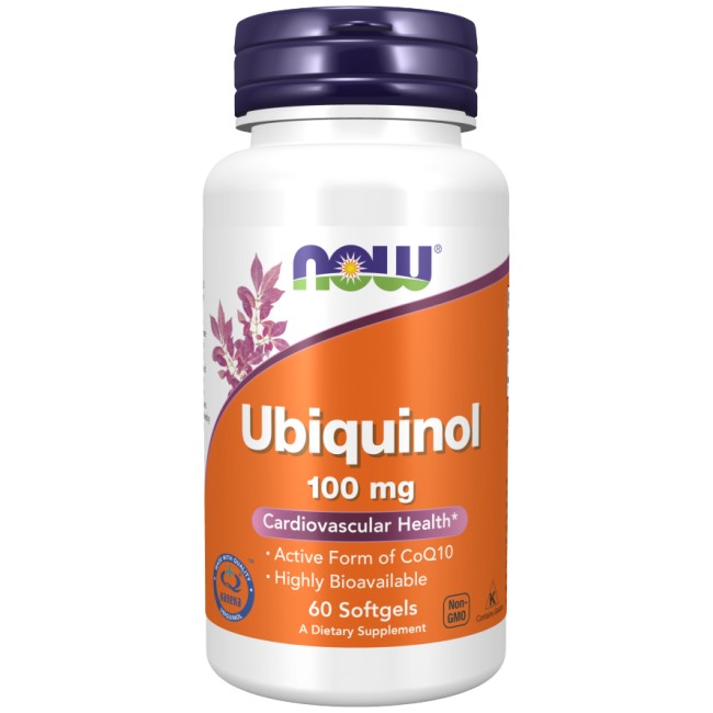 NOW Foods Ubiquinol 100 mg 60 Гел капсули, 60 Дози