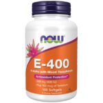 NOW Foods Vitamin E-400 + Selenium 100 Гел капсули, 100 Дози