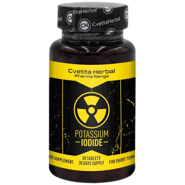 Cvetita Herbal Potassium Iodide 200 mcg 30 Таблетки, 30 Дози