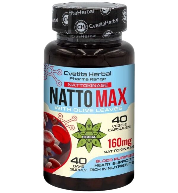 Cvetita Herbal Natto Max 160 mg 40 капсули, 40 Дози