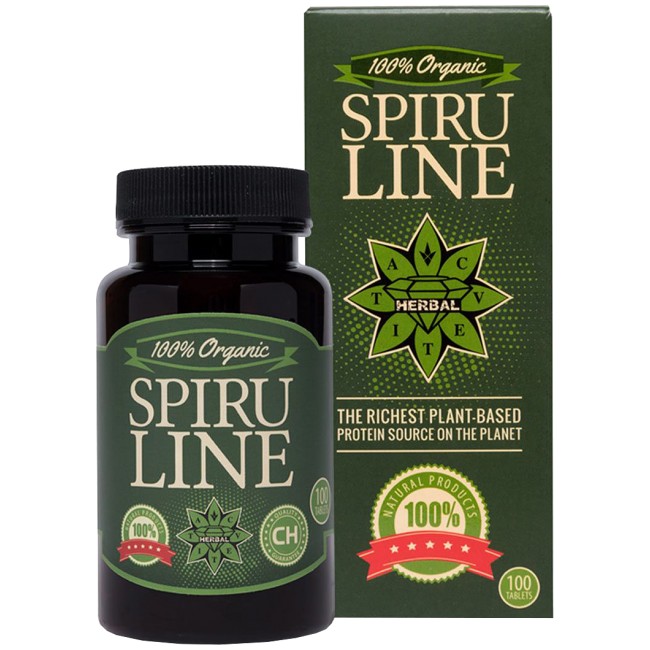 Cvetita Herbal 100% Organic Spiruline 100 Таблетки, 100 Дози