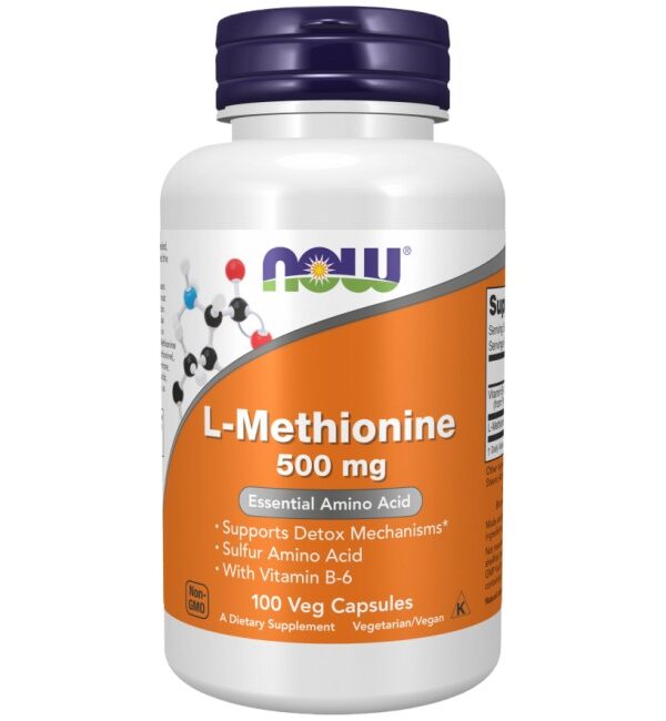 NOW Foods L-Methionine 100 капсули, 100 Дози