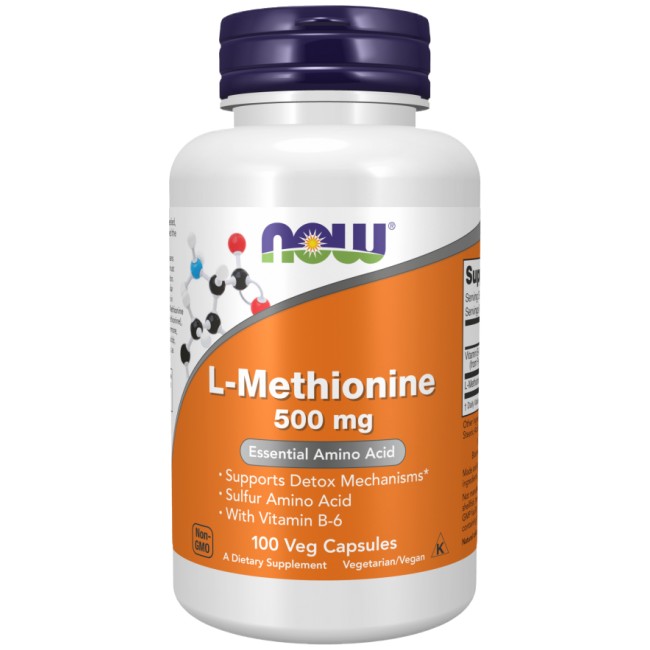 NOW Foods L-Methionine 100 капсули, 100 Дози